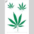 Cannabis Weed Leaves Stencil - A4 size