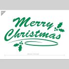 QBIX Merry Christmas Stencil - A3 Size
