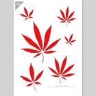 Cannabis Weed Leaves Stencil - A3 size