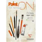 Clairefontaine Paint-ON A4 Block - White