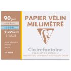 Clairefontaine A4 Vellum Squared paper - 12 pieces