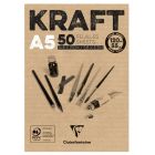 Clairefontaine Kraft paper A5 Block - Brown