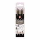 Sakura Pigma Micron Fineliners - Black - 3 pieces