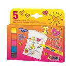 Javana texi max Sunny - 5x Textile markers set for light textiles