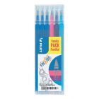 Pilot FriXion Ball - Set of 6 Assorted Refills - Medium Tip