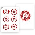 QBIX Chakra Stencil - A4 size