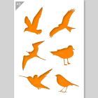 QBIX Bird Stencil - A3 Size