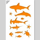 QBIX Fish Stencil - A3 Size