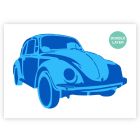 QBIX Volkswagen Beetle Stencil - A3 Size - 2 layers