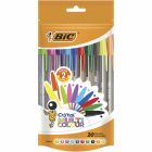 BIC Cristal ballpoint pens set of 20 colors