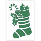 Christmas Sock Stencil in 3 sizes