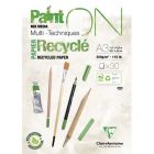 Clairefontaine Paint-ON Mixed Media Recycled A3 Pad – White