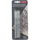 Derwent graphite pencils set of 4 - water soluble