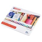 Edding 1200 fine felt-tip pens set of 20 in metal box