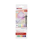 Edding 1200 pastel felt-tip pens set of 6 in metal box