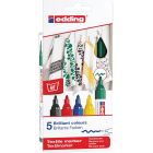 Edding 4500 Textile marker set of 5 basic colors