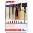 Edding 55 Fineliner - 10 pieces in metal box