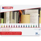 Edding 55 Fineliner - 16 pieces in metal box