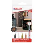 Edding 751 paint marker set of 5 metallic colors