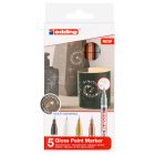Edding 780 paint marker set of 5 metallic colors