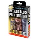 Essdee Block Printing Ink Metallic set of 3 colors - 100ml