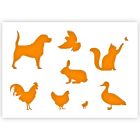 Farm Animals Stencil in 3 sizes