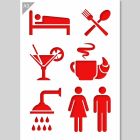 QBIX Catering signs stencil - A3 Format
