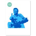 QBIX Johnny Cash Stencil - A3 size - 2 layers