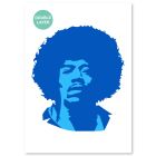 QBIX Jimi Hendrix Stencil - A3 Format - 2 Layers