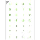 QBIX Number Stencil - A3 Size - Symbols