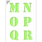 QBIX Letter stencil - M N O P Q R - A3 Size