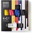 Liquitex Basics Acrylic paint set of 4x 75ml + 1x 118ml White