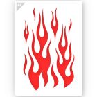 QBIX Flames Stencil - A4