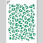 QBIX Leopard Print Stencil - A3 size