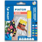 Pilot Pintor neon paint markers set of 6