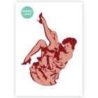 Burlesque Dancer Stencil - A3 size - 2 Layers