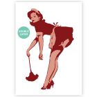 A3 Pinup Maid Stencil - 2 Layers