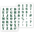 QBIX Letter Stencil Industrial - A4 Format