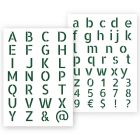 QBIX Letter Stencil Modern - A3 Format