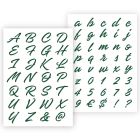 QBIX Letter Stencil Decorative Letters - A4 Format