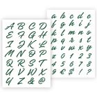 QBIX letter template Decorative letters in 2 sizes