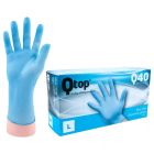 Qtop Q40 Blue Nitrile Gloves 100x