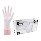 Qtop Q40 White Nitrile Gloves 100x