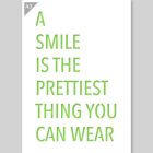 QBIX A Smile is the Prettiest Thing You Can Wear Stencil - A3 Size