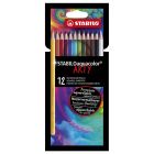 STABILO Aquacolor watercolor pencils set of 12 colors
