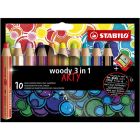 STABILO Woody colored pencils set of 10 colors