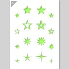 QBIX Stars Stencil - A3 size