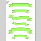 QBIX Banner Shape Stencil - A3 Size