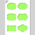 QBIX Ornament Shapes Stencil - A3 format