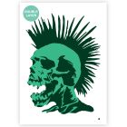 Mohawk Skull Template - A3 Size - 2 Layers